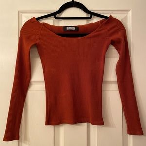 Reformation Nala Top (XXS) in Burnt Orange